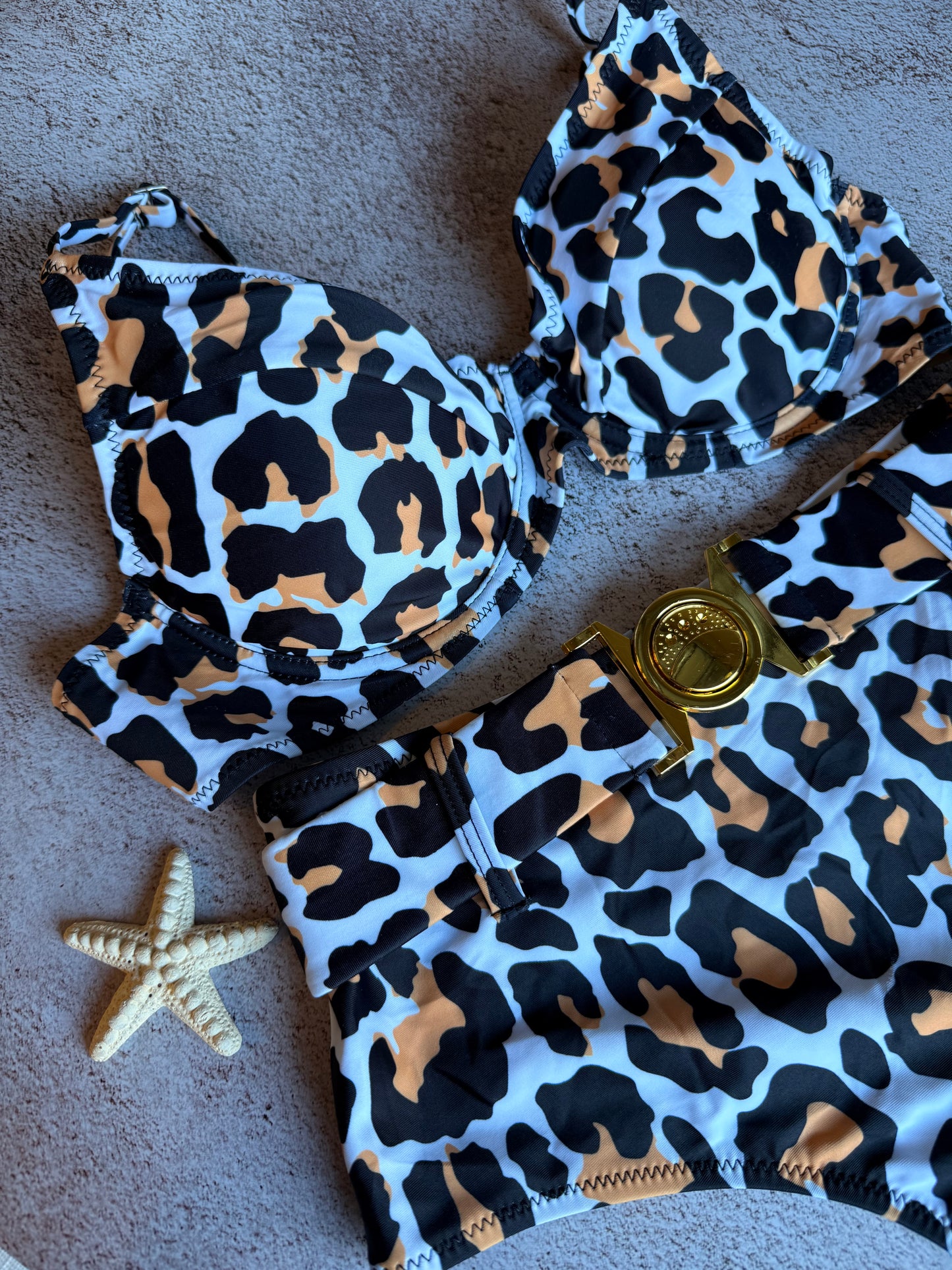 Hotpants Bikini Set Animal Print