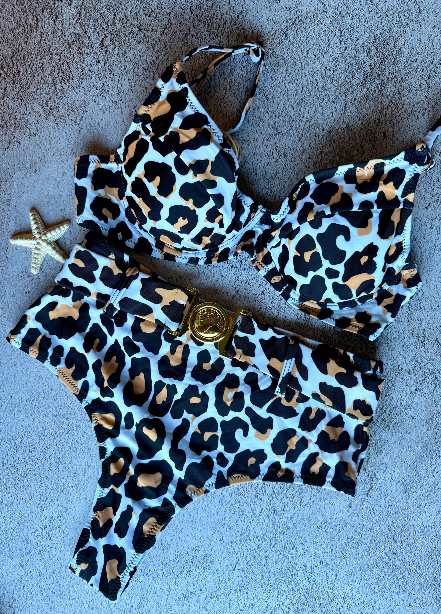 Hotpants Bikini Set Animal Print