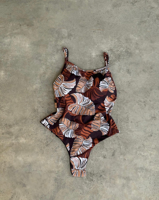 Body Maio Regatão Estampa Costela de Adão / Body swimsuit Regatão Print Adam's Rib