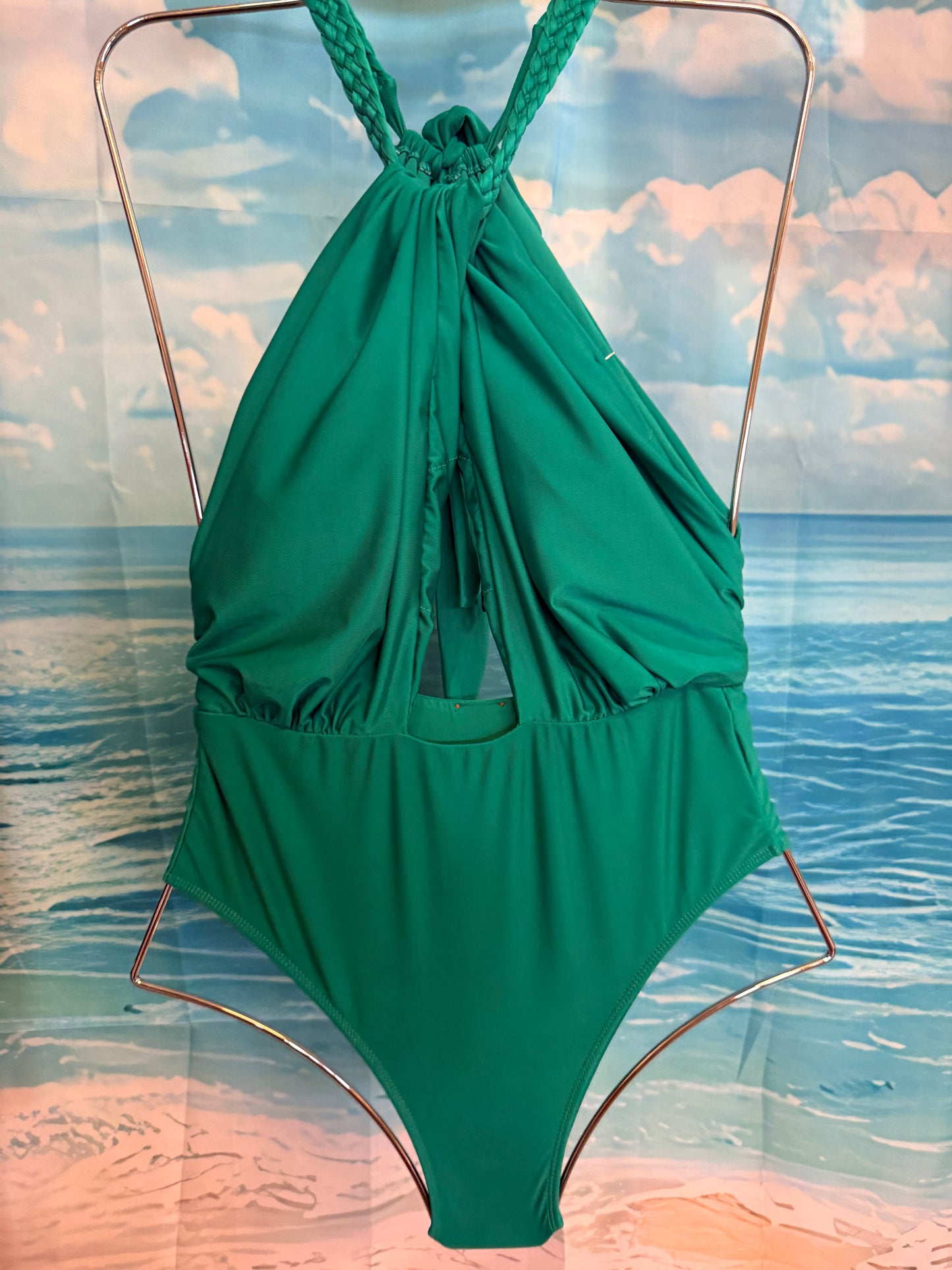 Maiô com Bojo e Detalhe Trançado – Preto ou Verde