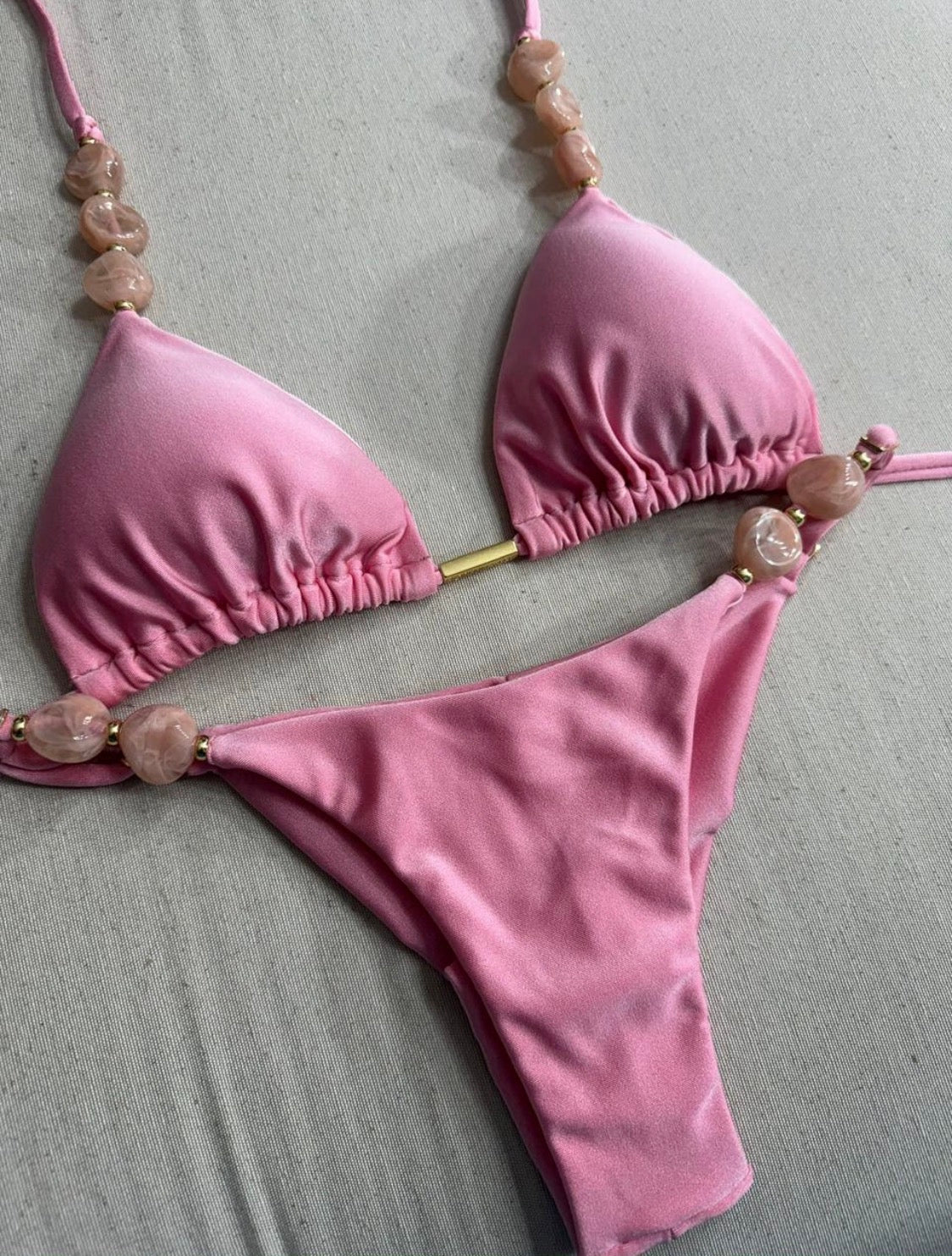 Conjunto Mariah Rosa(Baillarine) Fita