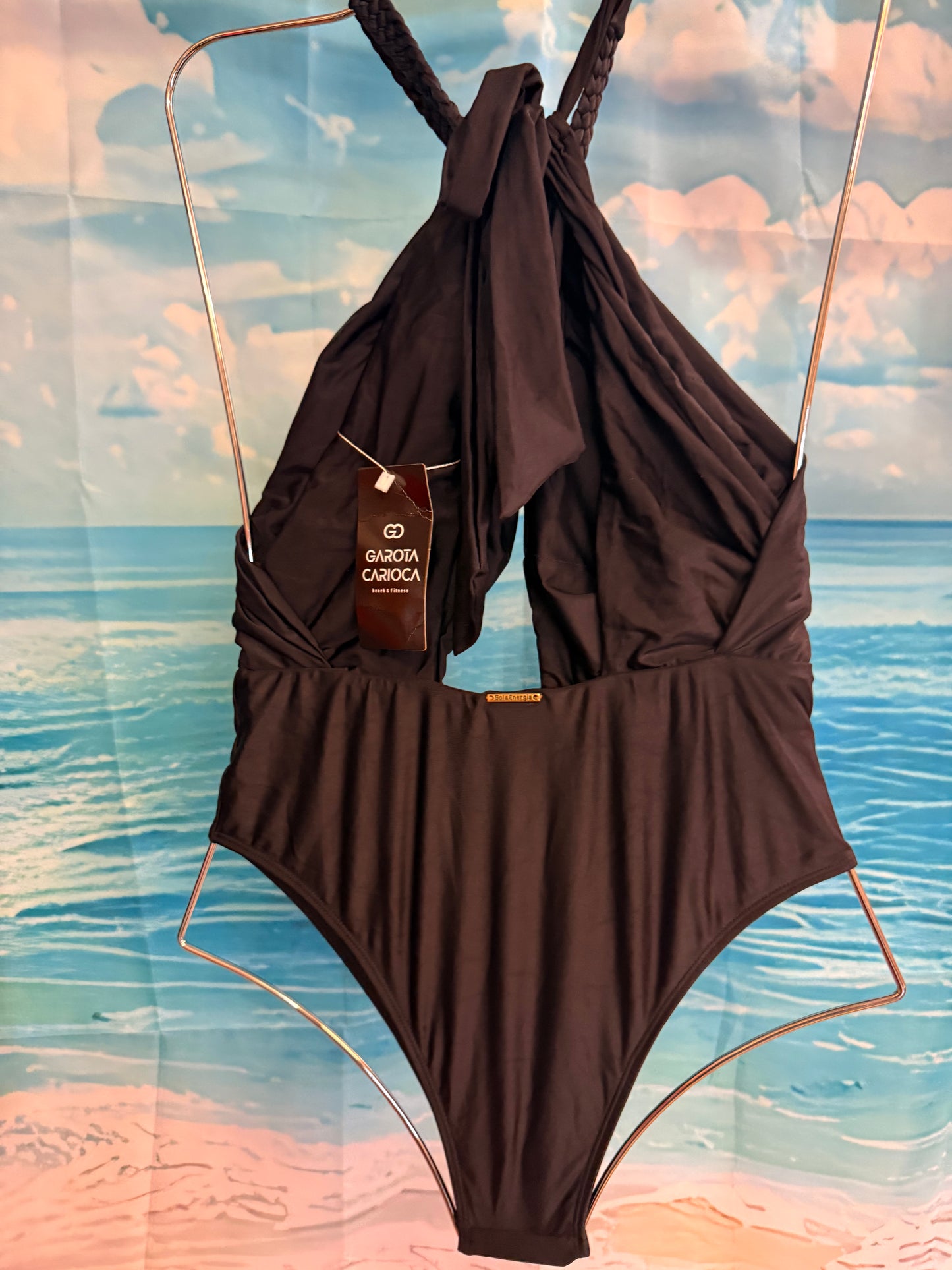 Maiô com Bojo e Detalhe Trançado – Preto ou Verde