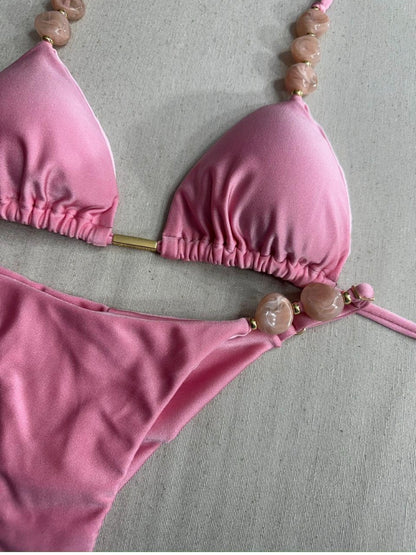 Conjunto Mariah Rosa(Baillarine) Fita